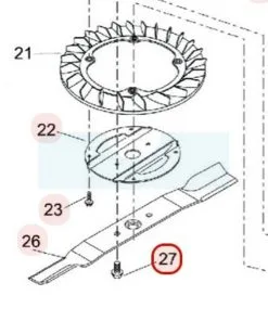 Vis De Lame Pour Tondeuse Kaaz (31057197)