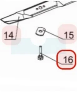 Vis De Lame Pour Tondeuse Weibang (4540405010)