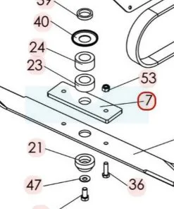 Support De Lame Pour Tondeuse Débroussailleuse Sarp (5102010116)