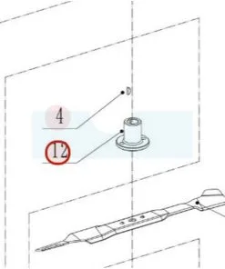 Support De Lame Pour Tondeuse Weibang (532040404002)