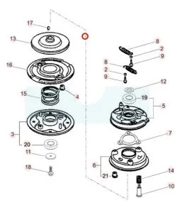 Embrayage (frein) De Lame Pour Tondeuse Kaaz (71067106)