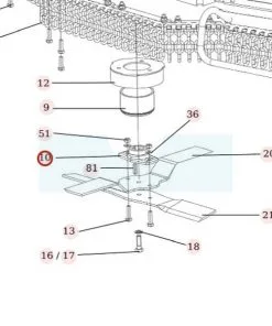 Support De Lame Pour Débroussailleuse Autoportée Roques & Lecoeur (S532098212013)